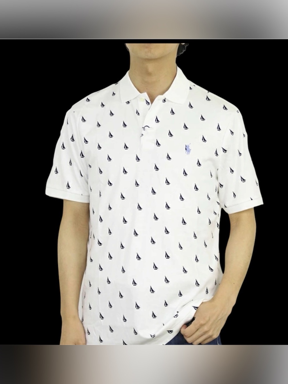 Polo Ralph Lauren Boat Theme Custom Slim Fit Polo Large EUC
